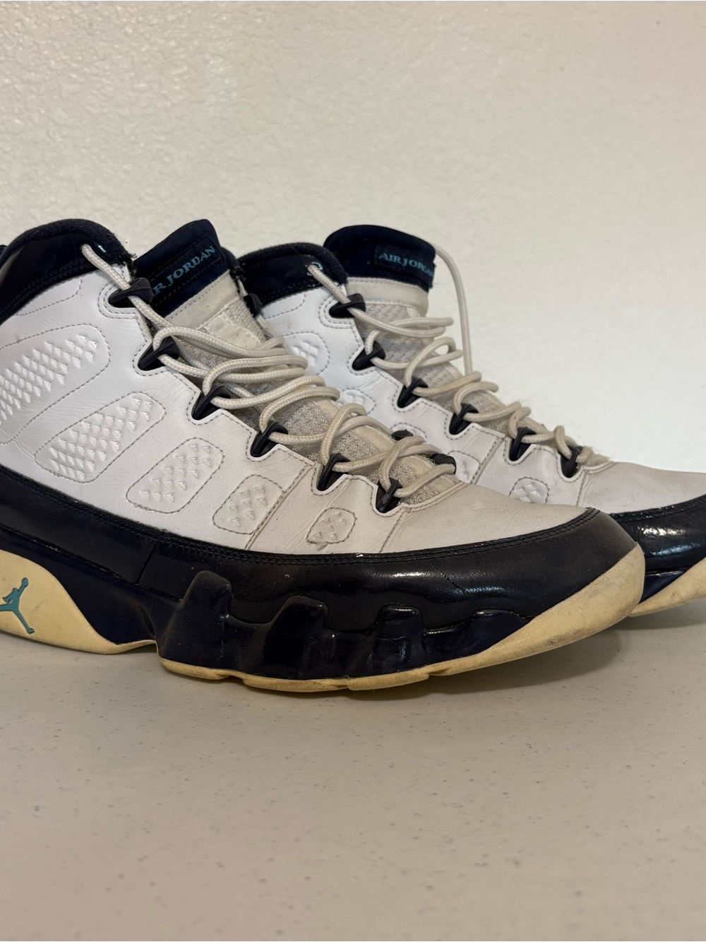 Nike Retro Jordan 9 Pearl Blue Men’s Size 12 Basketball Shoes
